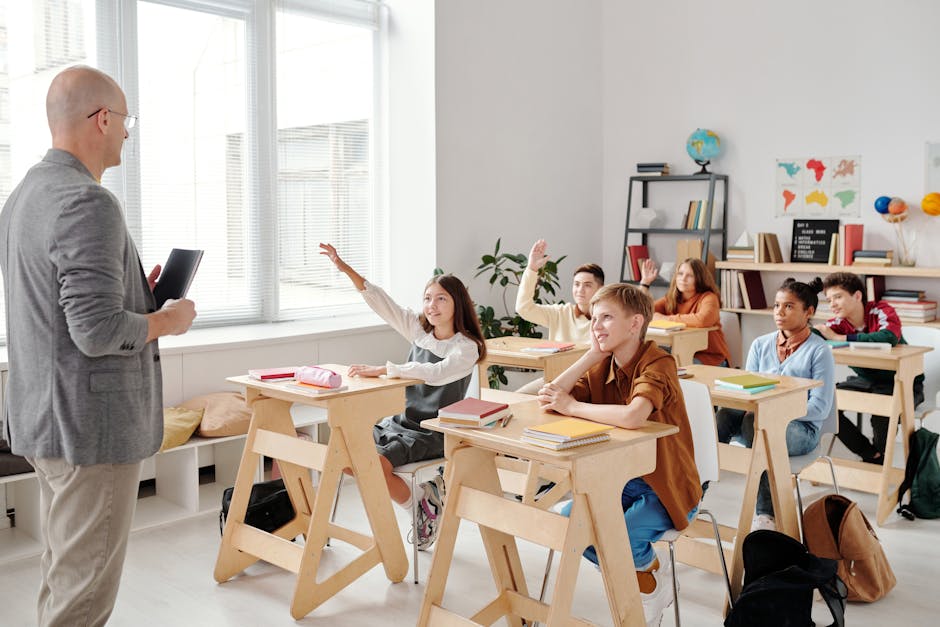 Happy students
